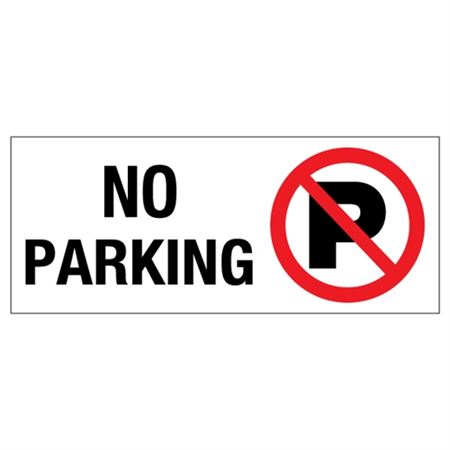 No Parking 7' x 17" Sign
